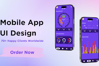 design attractive, creative and responsive mobile app and web app UI UX