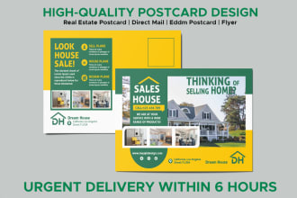 design real estate, direct mail, eddm, postcard design