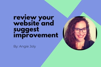 review your website and suggest improvements