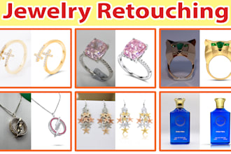 do HD quality jewelry retouch and put the jewelry in model