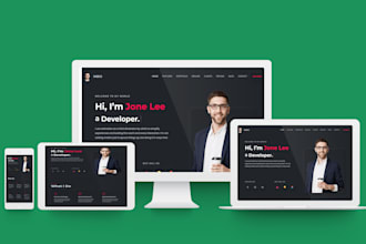 design personal portfolio website, resume, and  service website