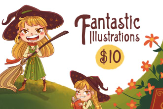 create beautiful children illustrations