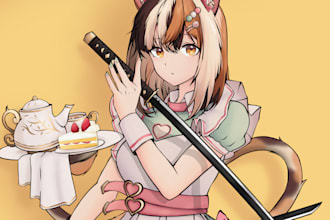 draw anime style illustration