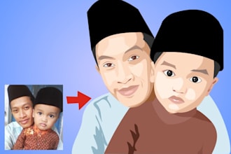 draw photo to cartoon