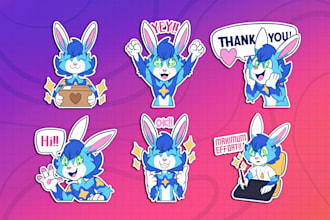 draw furry telegram stickers