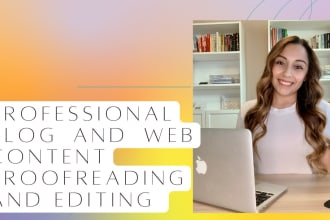 proofread, edit or rewrite your blog post, article or website content