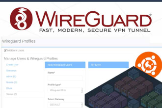 install wireguard server with gui or openvpn server on vps like digital ocean