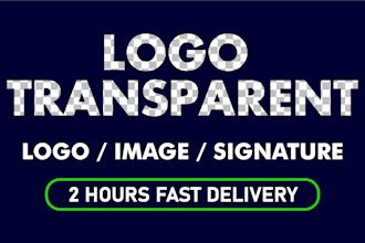 make logo image transparent background png in just 2 hours