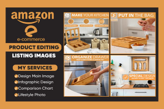 design professional amazon product listing with infographic