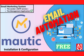 install and configure the mautic email marketing system