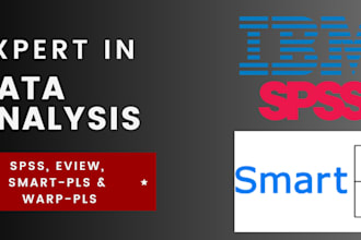 use spss, smart pls for data analysis, data visualization and cleaning