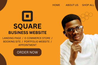 square online store, square website design, square website, square store