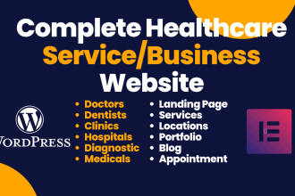 create doctor, dentist, health, clinic, medical website