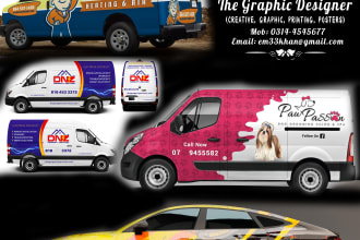 create all kind of vehicle wrap designs, car wrap design