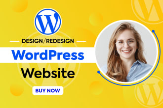 design, redesign, revamp or clone wordpress website or landing page