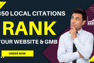 do 350 local citations and directories for all countries
