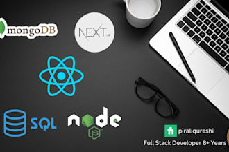 develop react js, next js, nest js, node js web applications