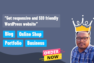 design a responsive and SEO friendly wordpress website