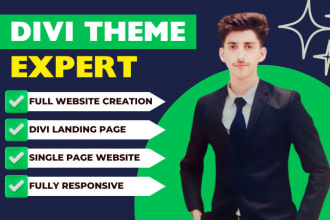 build professional divi wordpress website or divi landing page