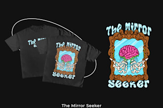 ilustrate simple detailed design for your tshirt
