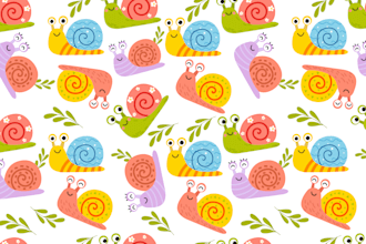 design big set cute pattern, character, animals emotion