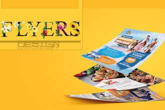 create a creative flyer and poster in few hours