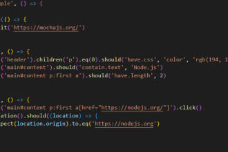 create automation test cases by cypress