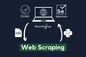 provide expert python web scraping using selenium, beautiful soup, and requests