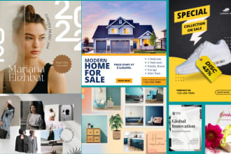 design anything in canva, instagram posts, real estate,flyer