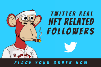 be your twitter manager and nft related followers growth