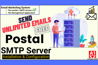 setup postal SMTP server to send unlimited business emails