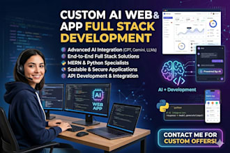 custom ai web app and full stack web application development