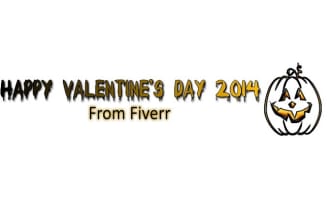 make 5 different valentine day special textlogo from given sample within 48 hour