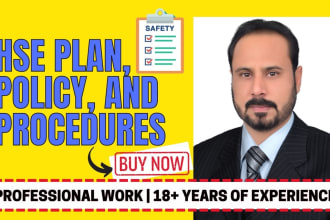 write hse plan, policies, and procedure