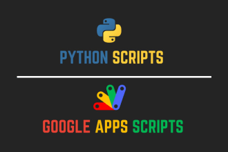 be your python and google apps script developer for automation scripts