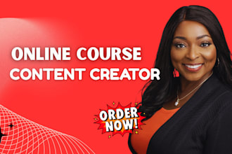 online course content creation, course creation, write a complete business plan