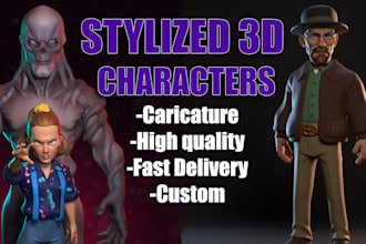 sculpt 3d characters for 3d printing
