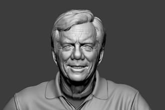 sculpt 3d heads for printing