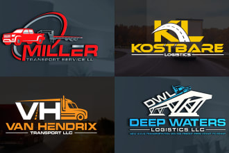 do transportation, trucking logistic and dispatching logo