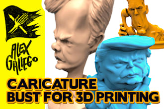 create your caricature bust for 3d printing