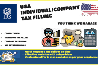 prepare USA individual and business tax returns accurately