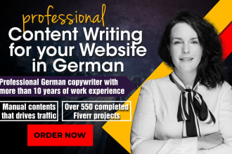 write german website content that drives traffic