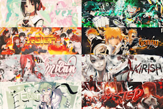 design the best anime banner header