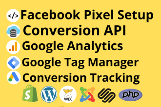 set up facebook pixel conversion API server site tracking ga4 setup with GTM