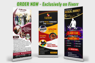 design unique retractable banner and roll up banner