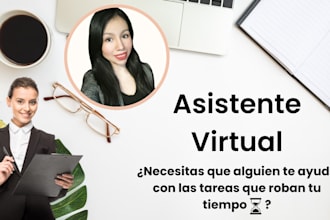 be your asistente virtual en tareas administrativas