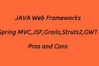do java web development in spring mvc or struts mvc