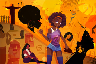 draw vector illustrations and digital art