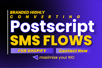 setup advanced postscript SMS for shopify