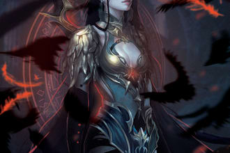 illustrate your card game, videogame, tarot cards in digital art